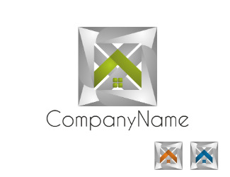 Projekt graficzny logo dla firmy online Nowoczesny dom
